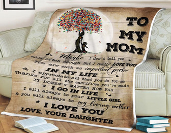 To My Mother You Are Such An Important Person In My Life Tree Fleece Blanket Gift For Family,Birthday,Parents,Mother,Mom - Thegiftio UK