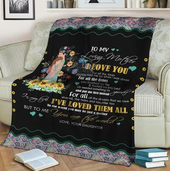 To My Mother I Love You For All The Times You Picked Me Up Fleece Blanket Gift For Family,Birthday,Parents,Mother,Mom - Thegiftio UK