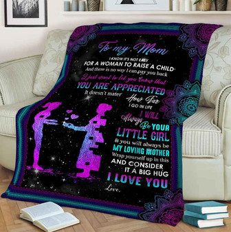To My Mother My Loving Mother Fleece Blanket Gift For Family,Birthday,Parents,Mother,Mom Gift Home Decor and Comfy - Thegiftio UK