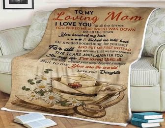 To My Mother Nurse You Are My World Fleece Blanket Gift For Family,Birthday,Parents,Mother,Mom Gift Home Decor and Comfy - Thegiftio UK