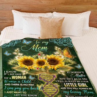 To My Mother There Is No Way I Can pay You Back Fleece Blanket Gift For Family,Birthday,Parents,Mother,Mom Gift - Thegiftio UK