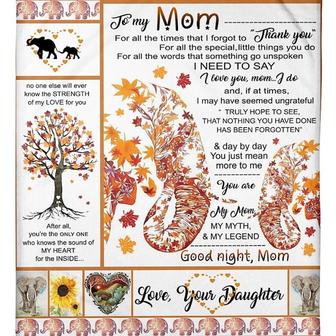 To My Mother For All The Special Things You Do Fleece Blanket Gift For Family,Birthday,Parents,Mother,Mom Gift - Thegiftio UK