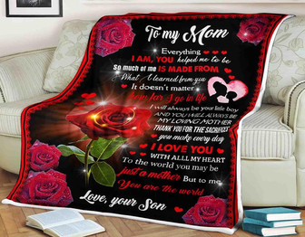To My Mother Thank You For The Sacrifices You Make Everyday Fleece Blanket Gift For Family,Birthday,Parents,Mother,Mom - Thegiftio UK