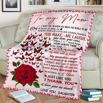To My Mother When I Need Help You Are Always There Fleece Blanket Gift For Family,Birthday,Parents,Mother,Mom Gift - Thegiftio UK