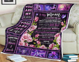 To My Mother To Me You Are The World Fleece Blanket Gift For Family,Birthday,Parents,Mother,Mom Gift - Thegiftio UK