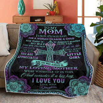 To My Mother Wrap Yourself Up And Consider It A Big Hug Fleece Blanket Gift For Family,Birthday,Parents,Mother,Mom Gift - Thegiftio UK