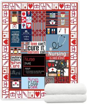 Nurse Blanket Super Soft Throw Blankets for Couch and Sofa Gifts for Nurses Women Fluffy Warm Blankets - Thegiftio UK