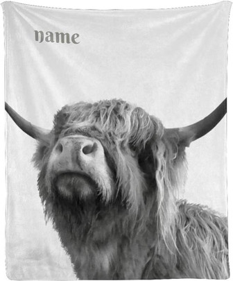 Personalized Blanket with Name Custom Funny Cute Soft Fleece Throw Blanket for Gifts - Thegiftio