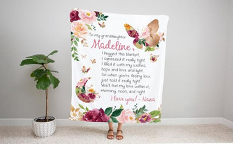 Personalized Granddaughter Blanket, To My Granddaughter, Christmas Gift Granddaughter, Granddaughter Gift, Daughter Personalized Blanket - Thegiftio UK