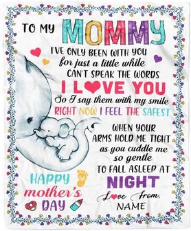 Personalized To My Mommy First Time Mom Elephant Happy Mothers Day Birthday Christmas, Gift For First Mom - Thegiftio UK