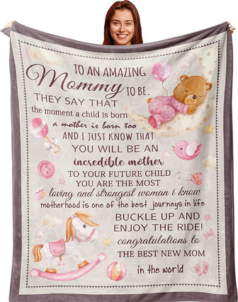 Pregnant Mom Gifts, New Mom Gifts, First Time Mom Gifts Ideas, Pregnancy Gifts for First Time Moms, Gifts for Pregnant Women Mom to Be Blanket - Thegiftio