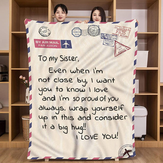 Sister Birthday Gifts from Sister Blanket Throw Blankets - Thegiftio UK