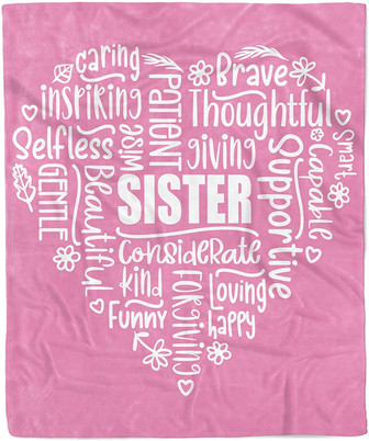To My Sister Fleece Blanket All About My Lovely Sister, Gift For Bestie, Gift For Family, Gift For Friend, - Thegiftio UK