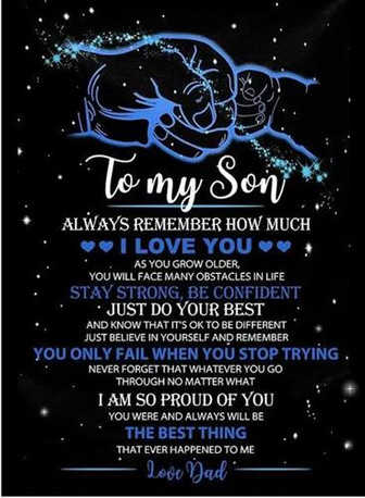 To My Son Always Remember How Much I Love You Fleece Blanket Gift For Son From Dad Home Decor Bedding Couch Sofa Soft - Thegiftio UK