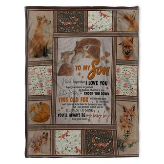 To My Son Blanket, Fleece Blanket,You'll Always Be My Baby Boy,Gift For Son Family Home Decor Bedding Couch Sofa Soft - Thegiftio UK