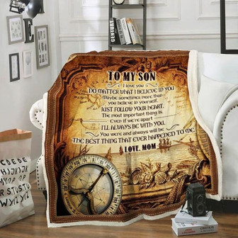 To My Son Fleece Blanket, Do Matter What I Believe In You Gift For Son From Mom Birthday Gift Home Decor Bedding Couch - Thegiftio UK