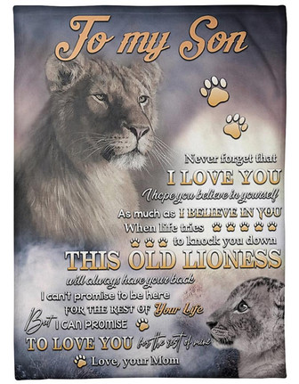 To My Son Never Forget That I Love You Fleece Blanket Gift For Family, Birthday, Son, Mother To Son Gift - Thegiftio UK