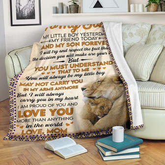 To My Son My Little Boy Yesterday My Friends Today And My Son Forever Gift For Son From Mother Birthday Gift Home Decor - Thegiftio UK