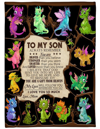 To My Son I Love You So Much Fleece Blanket Gift For Son Gift For Birthday Family Home Decor Bedding Couch Sofa Soft - Thegiftio UK