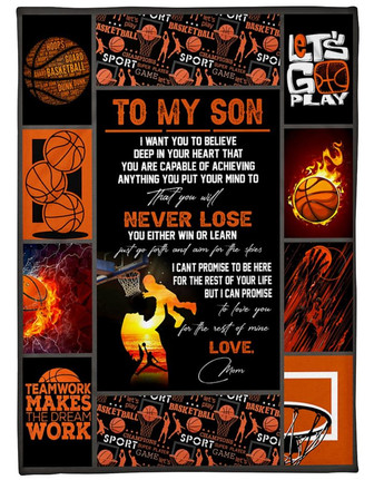 To My Son I Can Promise To Love You For The Rest Of Mine Fleece Blanket Gift For Son Brithday Gift Gift From Mom To Son - Thegiftio
