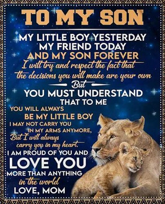 To My Son You Must Understand That To Me Fleece Blanket Gift For Son From Mom Home Decor Bedding Couch Sofa Soft - Thegiftio
