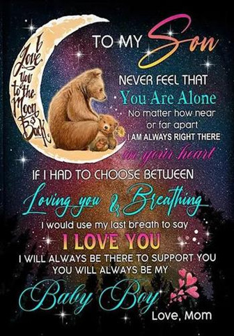 To My Son I Would Use My Last Breath To Say I Love You Fleece Blanket Gift For Son Home Decor Bedding Couch Sofa Soft - Thegiftio UK