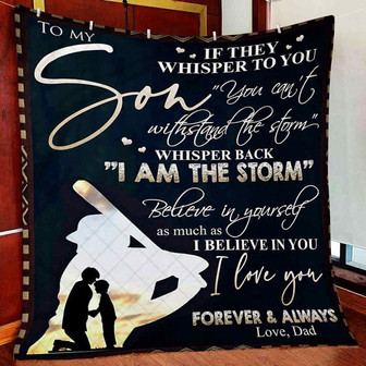 To My Son - I Love You Forever And Always Blanket Gift For Son Christmas Birthday Gift Bedding Couch Sofa Soft - Thegiftio UK