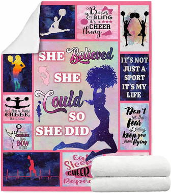 Throw Blankets I Like Cheerleading Men Women Throw Blankets Fleece Blanket Luxurious Travel Blanket Cozy Bed Blanket for All Seasons - Thegiftio UK