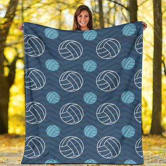 Throw Blankets Volleyball Blanket All Year Lightweight Blue Summer Blanket Soft Bed Blanket Breathable Cooling Blanket Travel Blanket - Thegiftio UK