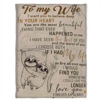 To My Wife, In Your Heart You Are The Most Beautiful, Gift For Wife Family Home Decor Bedding Couch Sofa Soft - Thegiftio UK