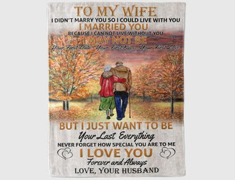 To My Wife Blanket,But I Just Want To Be You Last Everything Never Forget How Special You Are To Me,Gift For Wife Family - Thegiftio UK