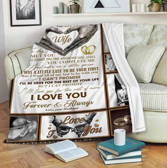 To My Wife Blanket, I Was A Litter Late To Be Your Firts Gift For Wife From Husband Birthday Gift Home Decor - Thegiftio UK