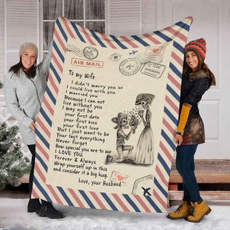 To My Wife Blanket,Wrap Yourself Up In This And Consider If A Big Hug,Gift For Wife Family Home Decor Bedding Couch - Thegiftio UK