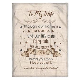 To My Wife Blanket, I Loved You Then, I Love You Still. Gift For Wife Family Home Decor Bedding Couch Sofa Soft - Thegiftio UK