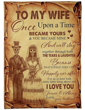 To My Wife Blanket I Love You Forever And Always Best Gift For Valentine's Day.Gift for Wife Family Home Decor - Thegiftio UK