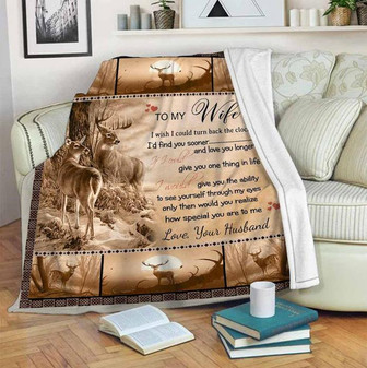 To My Wife Blanket, I'd Find You Sooner, And Love You Longer, Gift For Wife Family Home Decor Bedding Couch Sofa Soft - Thegiftio UK