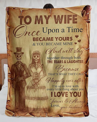 To My Wife Blanket,I Love You Forever And Always,Best Gift For Valentine's Day,Gift For Wife Family Home Decor - Thegiftio UK