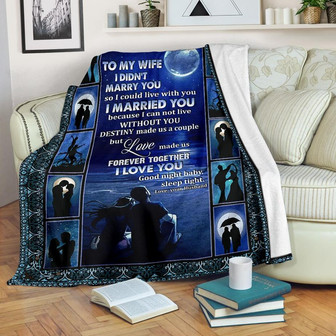 TO MY WIFE Blanket, Special Edition Version - Limited Edition Gift for Wife From Husband Valentine Day's Birthday Gift - Thegiftio UK