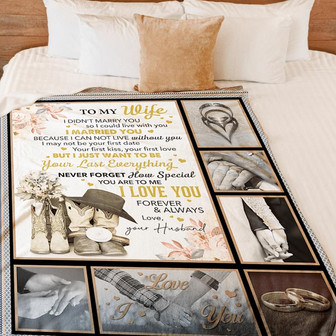 To My Wife I Cannot Live Without You Cowboy Boots Couple Blanket Gift for Wife From Husband Birthday Gift Home Decor - Thegiftio