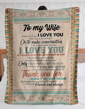 To My Wife I Choose You Again And Again Blanket Gift For Wife From Husband Birthday Gift Home Decor Bedding Couch - Thegiftio UK