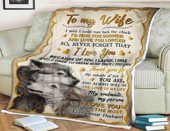 To My Wife Never Forget That I Laugh I Smile Thank You For The Miracle Of You Love Your Husband Gift For Wife Family - Thegiftio UK