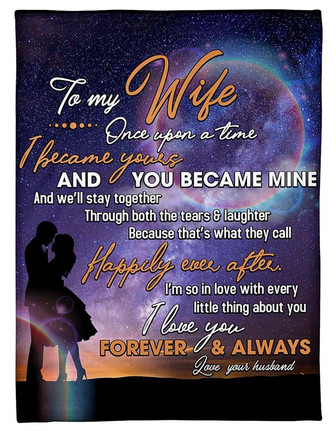 To My Wife I'm So In Love With Every Little Thing About You Fleece Blanket For Wife Home Decor Bedding Couch Sofa Soft - Thegiftio UK