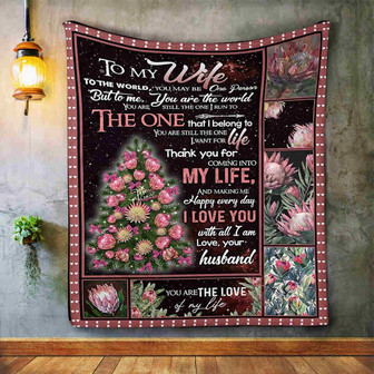 To My Wife Lily I Love You Blanket Gift For Wife From Husband Birthday Gift Home Decor Bedding Couch Sofa Soft - Thegiftio UK