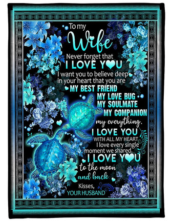 To My Wife - I Want You To Believe Deep In Your Fleece Blanket Gift For Wife From Husbnad Valentine Day, Birthday Gift - Thegiftio UK