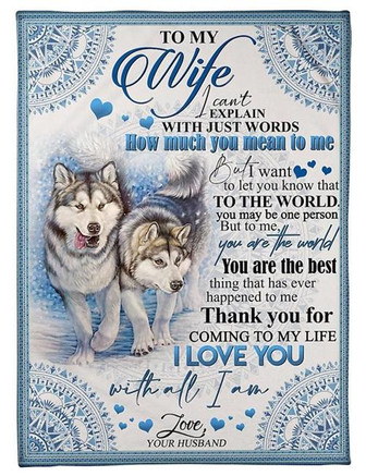To My Wife To Me You Are Not Only A Person Fleece Blanket Gift For Family,Birthday,Wife,Couple,Gift Home Decor - Thegiftio UK