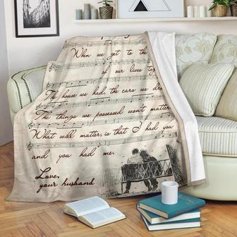 To My Wife When We Get To The End Of Our Lives Together Vintage Blanket Gift For Wife From Husband Birthday Gift - Thegiftio UK