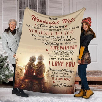 To My Wonderful Wife,I Love You Forever And Always, It A Big Hug, Love Your Husband, Gift For Wife Family Home Decor - Thegiftio UK