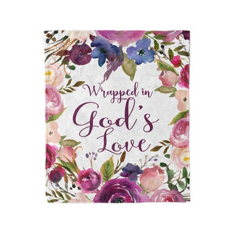 Wrapped in God's Love Blanket, Scripture Blanket, Sympathy Gift Get Well Soon Gift, Inspirational Gifts for Women - Thegiftio UK