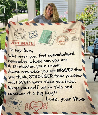 Air Mail To My Son Whenever You Feel Overwhelmed Remember Whose Daughter You Are & Straighten Your Crown - Thegiftio UK