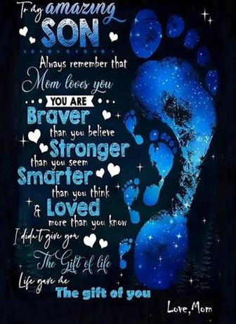 To My Amazing Son Always Remember Mom Foots Black Fleece Blanket Gift For Son From Mom Home Decor Bedding Couch - Thegiftio UK